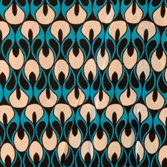 Bright blue peacock inspired dress by Inc size M NWT - Picture 3 of 11